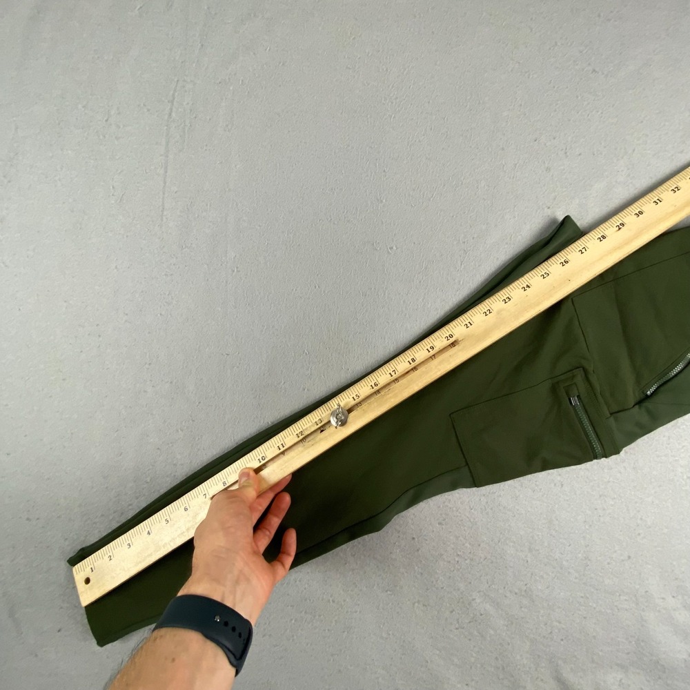 Athleta Womens Headlands Hybrid High Rise Cargo Tight Leggings 2 green Hiking - Picture 7 of 9